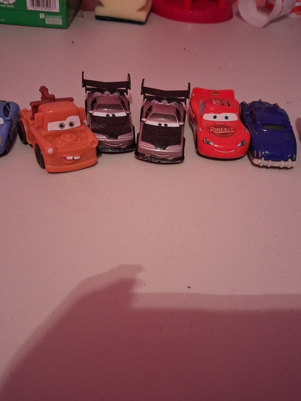 Disney Pixar Cars Lightning McQueen & Friends Toy Car Set - Red, Orange, Blue